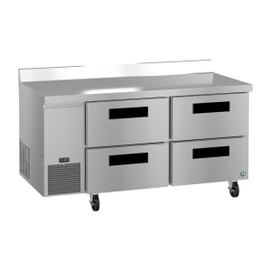 440-WLR67BD4 67" Steelheart Worktop Refrigerator w/ (2) Sections & (4) Drawers, 115v
