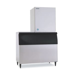 440-F2001MWJB700HS2 2043 lb F Series Flake Ice Machine w/ Bin - 700 lb Storage, Water Cooled, 208-230v