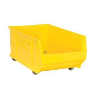 688-QUS985MOBYL Hulk Mobile Stack Shelf Container - 29 7/8" x 18 1/4", Yellow