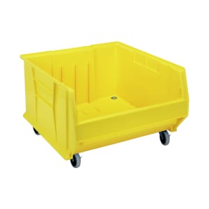 688-QUS967MOBYL Hulk Mobile Stack Shelf Container - 23 7/8" x 22 1/2", Yellow