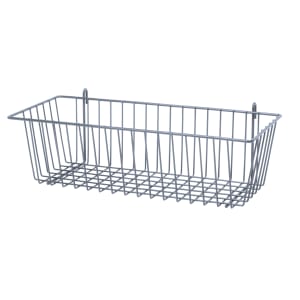 688-SGB1775GY Store Grid Basket - 17 3/8" x 7 1/2" x 5", Gray