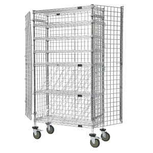 688-M143669MIXSEC 74"H Commercial Wine Rack w/ () Bottle Capacity, Chrome