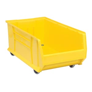 688-QUS984MOBYL Hulk Mobile Stack Shelf Container - 29 7/8" x 16 1/2", Yellow