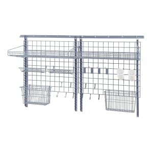 688-SGK7230361GY 72" Store Grid Wire Wall Mounted Shelf, Gray