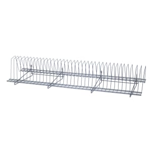688-SGTDR461410GY Store Grid Tray Drying Rack - 46 1/2" x 14" x 11 1/4", Gray
