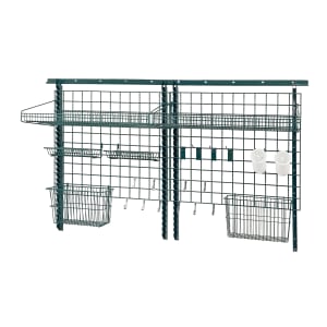 688-SGK7230361P 72" Store Grid Wire Wall Mounted Shelf, Green