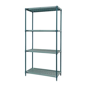 688-WR741836WPM Vented Shelving Unit - 4 Shelves, 36"L x 18"W x 74"H