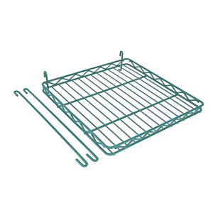 688-SGS1616P Store Grid Shelf - 16 1/2" x 16 1/2", Green