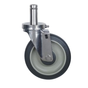 688-WR00HS 5" Stem Caster Set w/ (4) Swivel & (2) Brakes