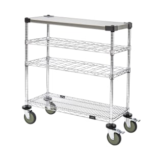 688-WRC1436WSC1SS Rectangular Dessert Cart w/ Multi-Tiered Design - Chrome