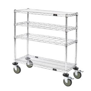688-WRC1448WSC Rectangular Dessert Cart w/ Multi-Tiered Design - Chrome