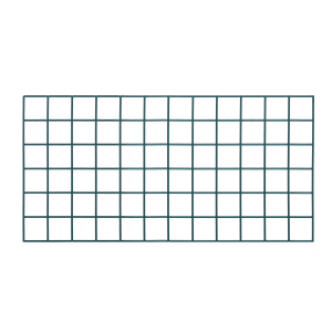 688-SG1836P Store Grid Panel - 36" x 18", Green