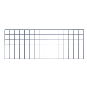 688-SG1848GY Store Grid Panel - 48" x 18", Gray