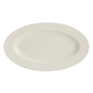 179-21800 15" x 10 1/4" Oval Unique Mediterranean Platter - China, Ivory