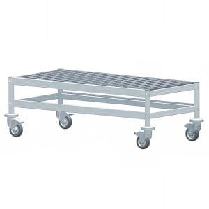 197-1R38C12M 38" Fermostock® Mobile Dunnage Rack w/ 800 lb Capacity, Aluminum