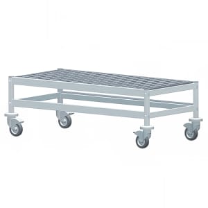 197-1R38B12M 38" Fermostock® Mobile Dunnage Rack w/ 800 lb Capacity, Aluminum
