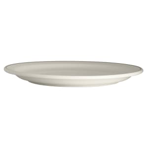 706-HL2171743 10 1/2" Round Black Line Plate - China, Ivory