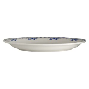 706-HL2615035 13 3/4" x 11 1/4" Oval American Rose Platter - China, Blue