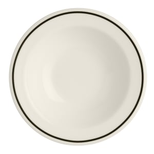 706-HL1651743 3 1/4 oz Round Black Line Fruit Bowl - China, Ivory