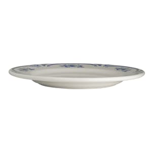 706-HL2085035 11 1/8" Round American Rose Plate - China, Blue
