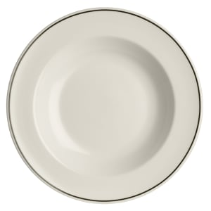 706-HL3801743 20 oz Round Black Line Pasta Bowl - China, Ivory