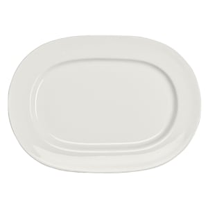 706-HL6506000 13 3/8" x 10" Oval Pristine Platter - China, White