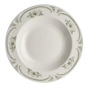 706-HL3809885 20 oz Round American Rose Pasta Bowl - China, Moss