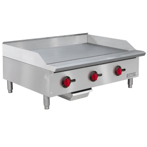 895-GR36T 36" Gas Griddle w/ Thermostatic Controls - 3/4" Steel Plate, Convertible