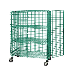 688-M216069SECP2 60" Mobile Security Cage, 21"D