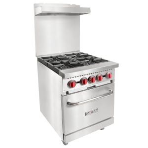 895-CR4N 24" 4 Burner Gas Range w/ Standard Oven, Convertible