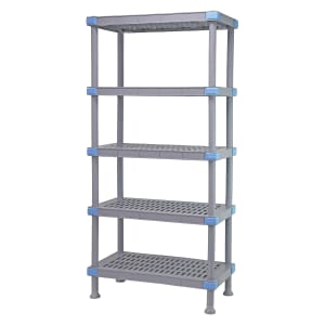 688-QP184286VS5 Millenia™ Vented Shelving Unit - 5 Shelves, 42"L x 18"W x 86"H