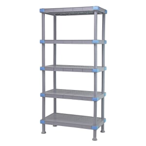 688-QP184850SS5 Millenia™ Solid Shelving Unit - 5 Shelves, 48"L x 18"W x 50"H