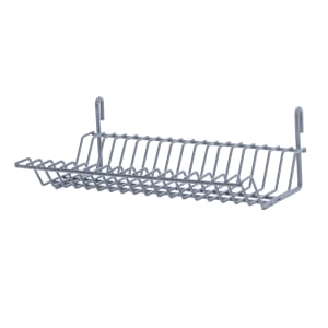 688-SGLH1384GY Store Grid Lid Drying Rack - 13 1/2" x 8 1/2" x 4 1/4", Gray