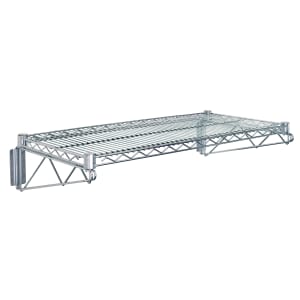688-WDWB1436C Wire Wall Mounted Shelf, 36"W x 14"D, Chrome