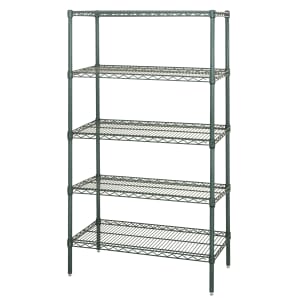 688-WR741824P5 Epoxy Coated Wire Shelf Kit - 24"L x 18"W x 74"H