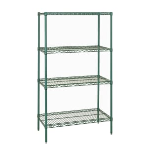 688-WR742148P Epoxy Coated Wire Shelf Kit - 48"L x 21"W x 74"H