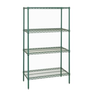 688-WR742142P Epoxy Coated Wire Shelf Kit - 42"L x 21"W x 74"H