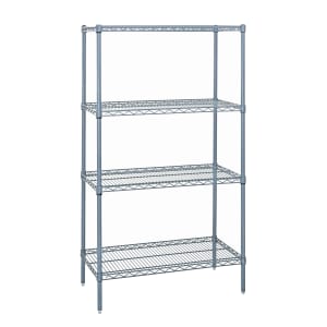 688-WR742430GY Epoxy Coated Wire Shelf Kit - 30"L x 24"W x 74"H