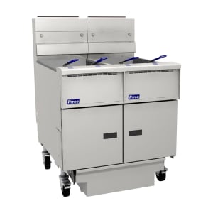 169-SG142FDLP Gas Fryer - (2) 50 lb Vats, Floor Model, Liquid Propane