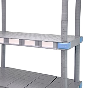688-QPLH5C 5 1/2" Shelf Label Holder - Plastic, Clear