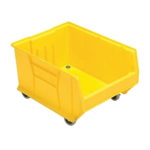 688-QUS965MOBYL Hulk Mobile Stack Shelf Container - 23 7/8" x 18 1/4", Yellow