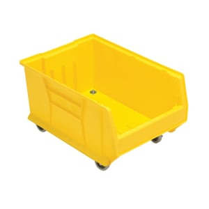688-QUS964MOBYL Hulk Mobile Stack Shelf Container - 23 7/8" x 16 1/2", Yellow