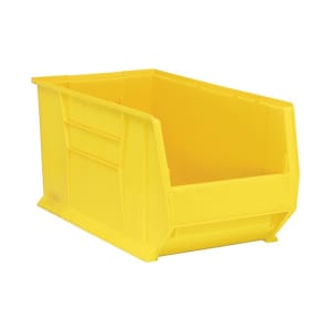 688-QUS976YL Hulk Stack Shelf Container - 29 7/8" x 16 1/2", Yellow