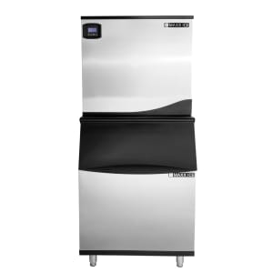 678-MIM500NB470 521 lb Intelligent Full Cube Ice Machine w/ Bin - 470 lb Storage, Air Cooled, 120v