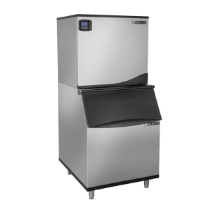 678-MIM650NHB470 645 lb Intelligent Half Cube Ice Machine w/ Bin - 470 lb Storage, Air Cooled, 220/240v