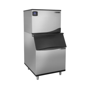 678-MIM370NHB470 361 lb Intelligent Half Cube Ice Machine w/ Bin - 470 lb Storage, Air Cooled, 120v