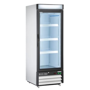 763-MXM116FHC 25" X-Series One Section Display Freezer w/ Swing Door - Bottom Mount Compressor, White, 120v