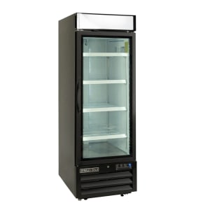 763-MVMF23B 27" V-Series One Section Display Freezer w/ Swing Door - Bottom Mount Compressor, Black, 120v