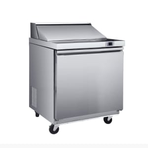 763-MVR29MHC 29" V-Series Mega Top Sandwich/Salad Prep Table w/ Refrigerated Base, 115v