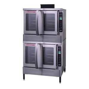 015-DFG100DOUBLENG Double Full Size Natural Gas Convection Oven - 55,000 BTU 
